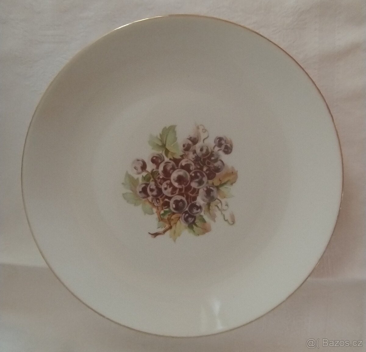 Dezertní talíř; porcelán; retro - 3