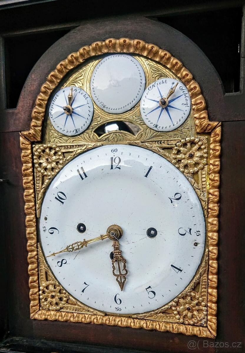 Krásné barokní hodiny - "ALTDEUTCH" šnek se retězem - 3