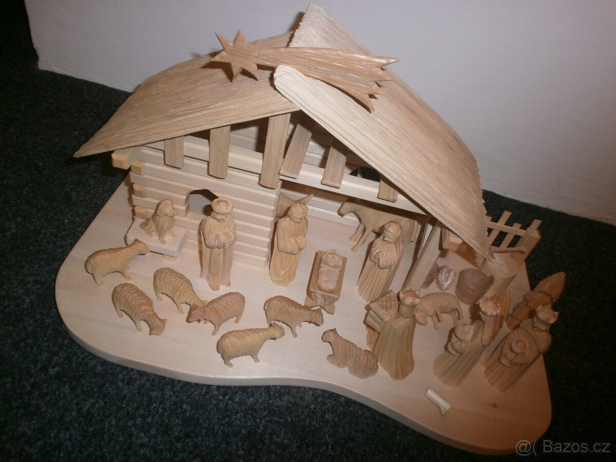 betlém z lipového a smrkového dřeva 14a5 - 3