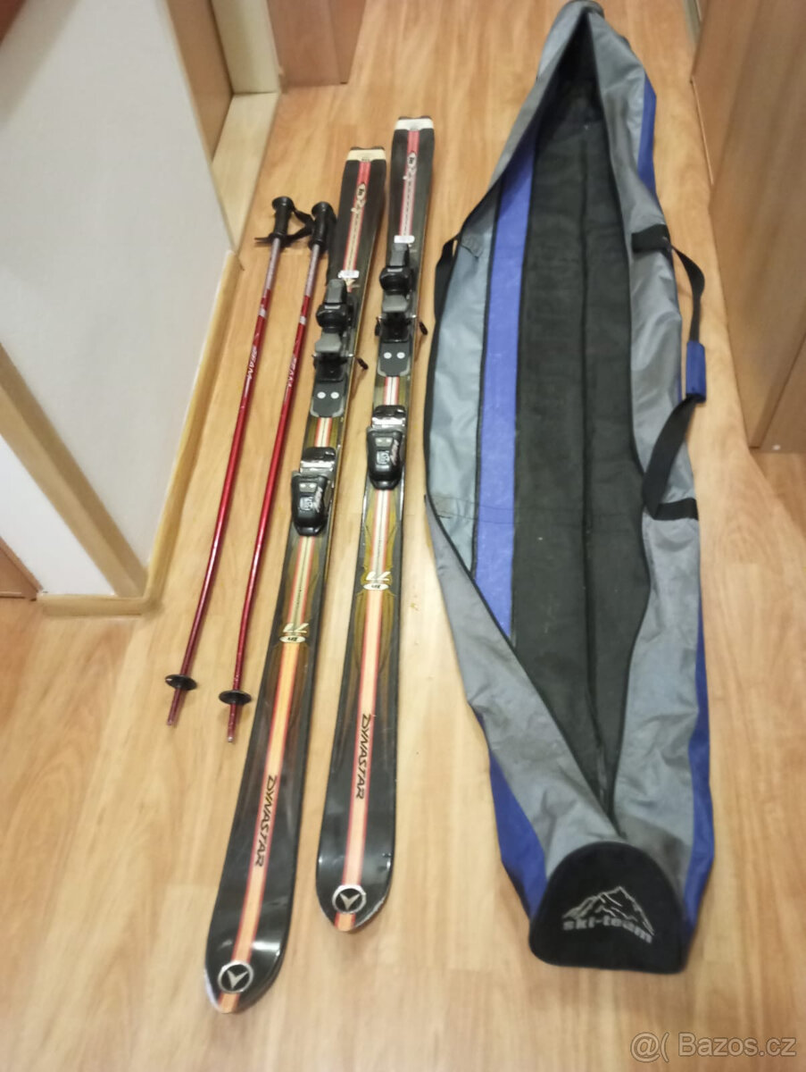 Lyže s vázáním + hulky + obal - 3