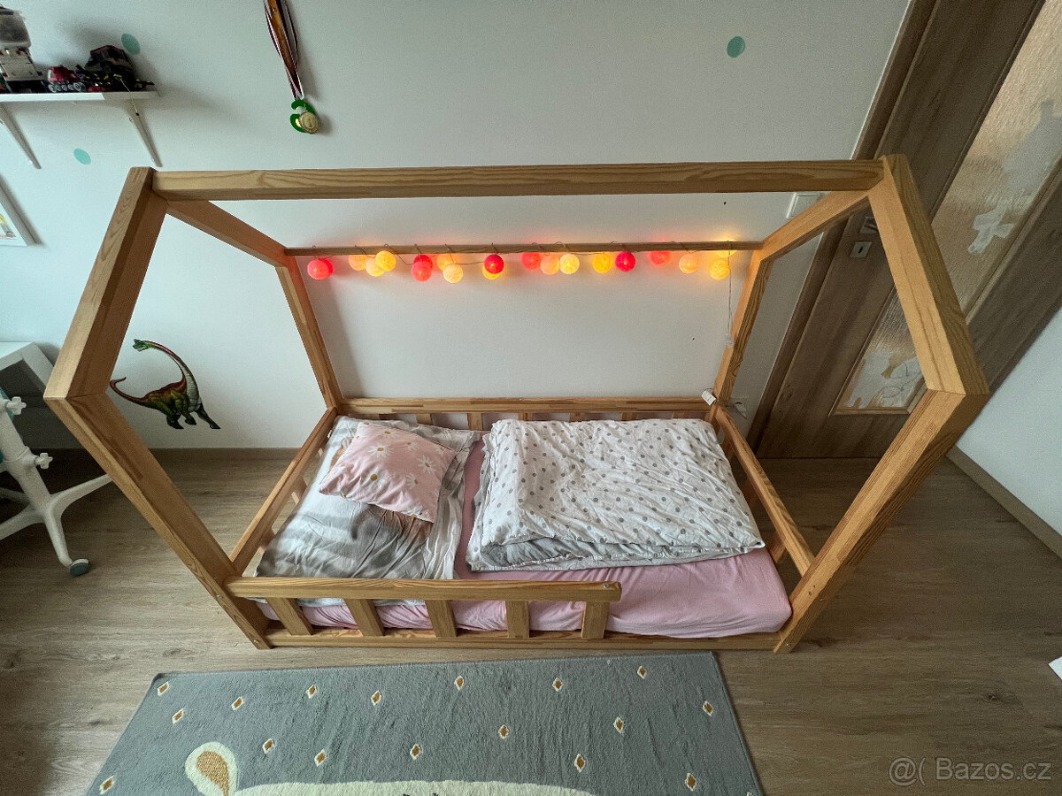 Dětská domečková postýlka 160x80 - 3