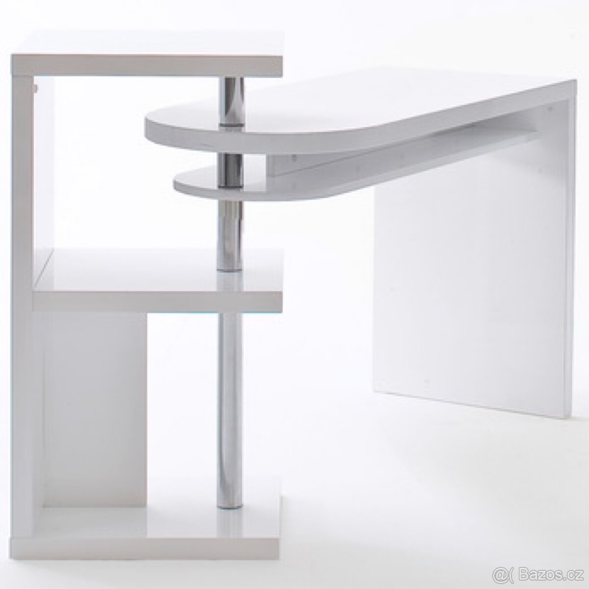 Bílý psací stůl Tape - 3