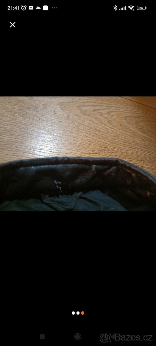 Koženková bunda vel S - 3