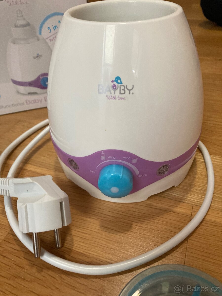 Ohrivac lahvi mleka a prikrmu - 3