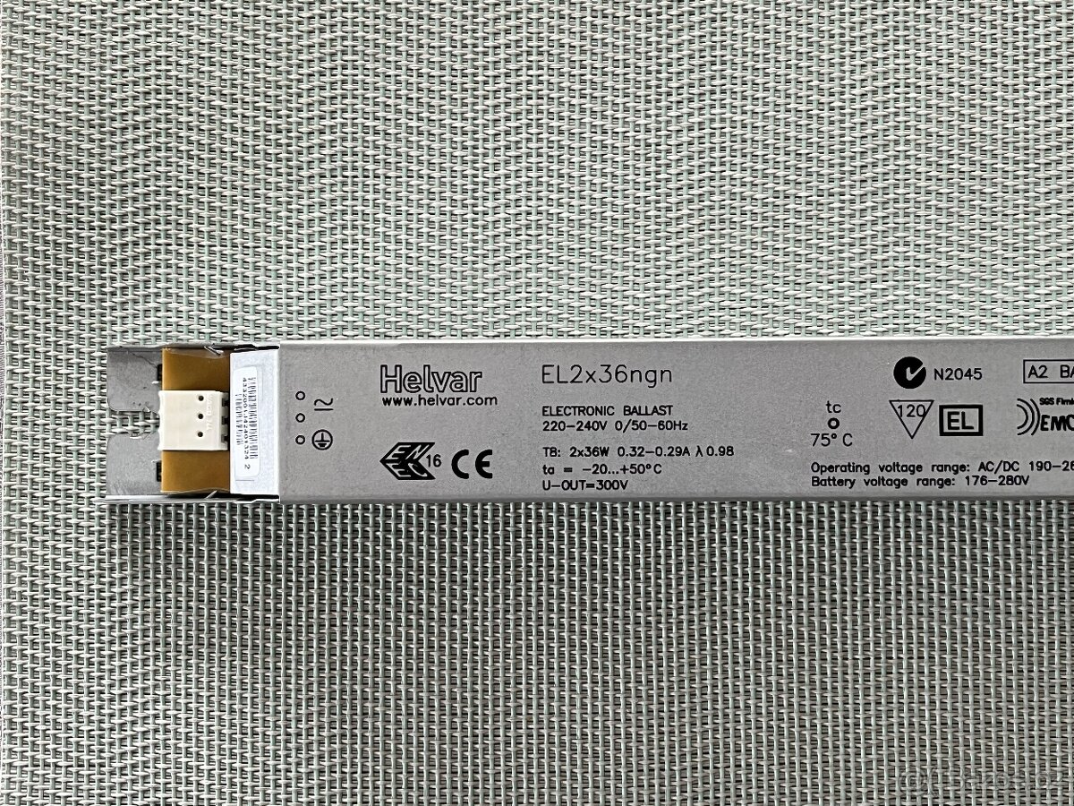 Elektronický předřadník Helvar EL 2X36 NGN - 3