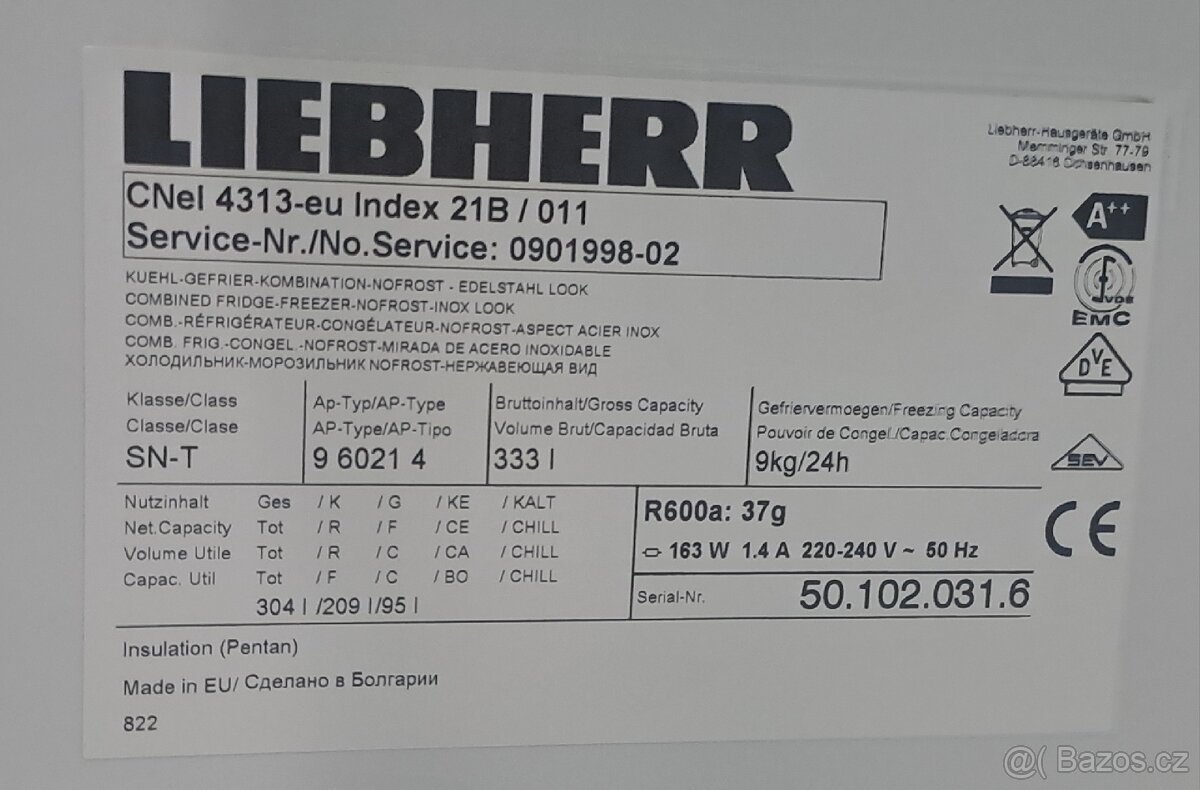 Lednice Liebherr CNel 4313 - 3