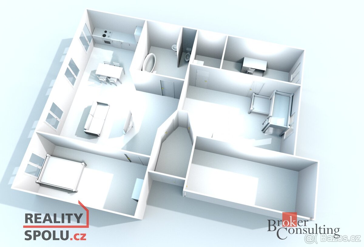 Prodej, byty/4+kk, 100 m2, Těšínská 720/12, Předměstí, 74601 - 3