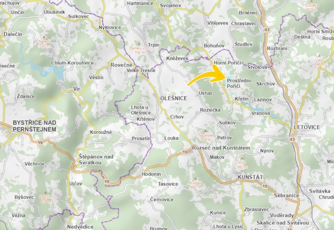 Prodej pole v k.ú. Prostřední Poříčí - 3