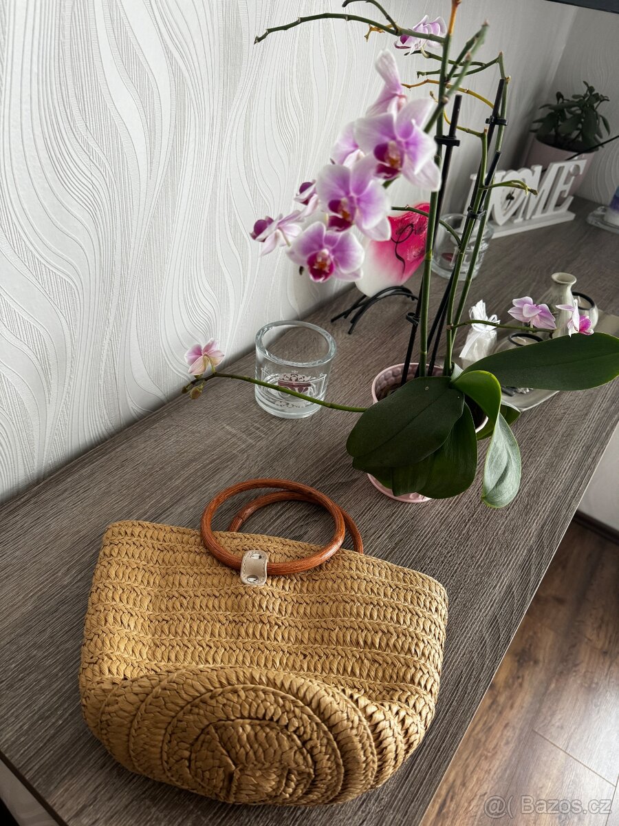 Slaměná kabelka do ruky - nová - 3
