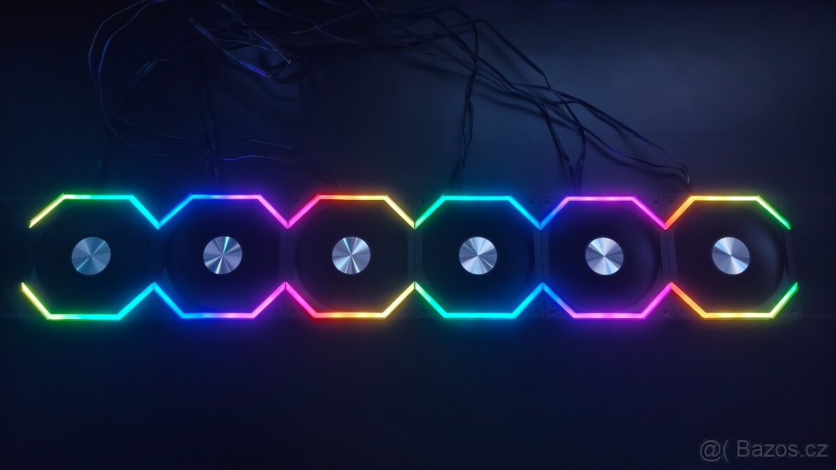 Prodám 6x 120mm ventilátorů s PWM+3.pin ARGB - 3