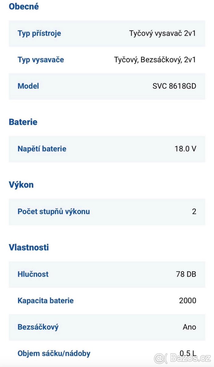 Sencor SVC 8621TI CLEAN&GO - 3