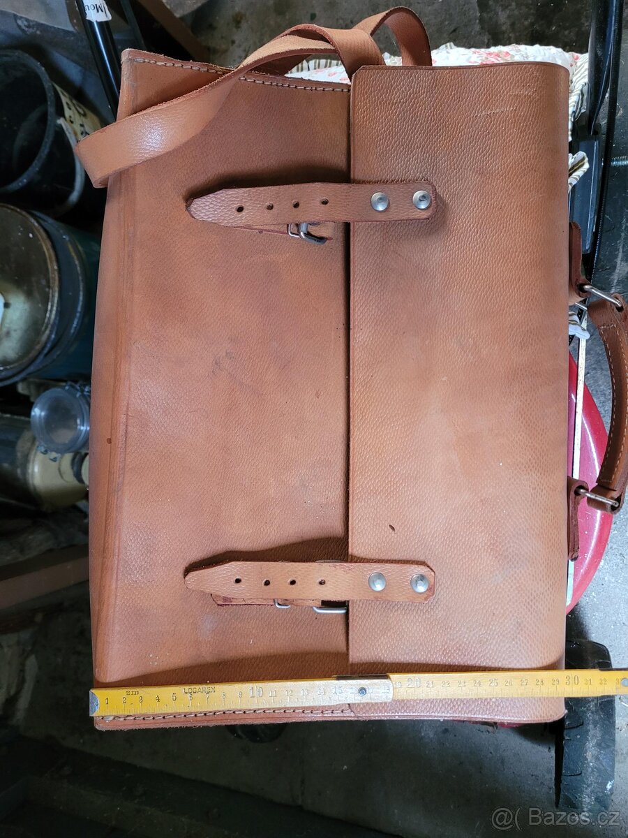 Brašna na nářadí kožená stará nepoužitá - 3