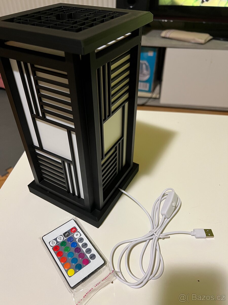 Led designová lampa v japonském stylu - 3