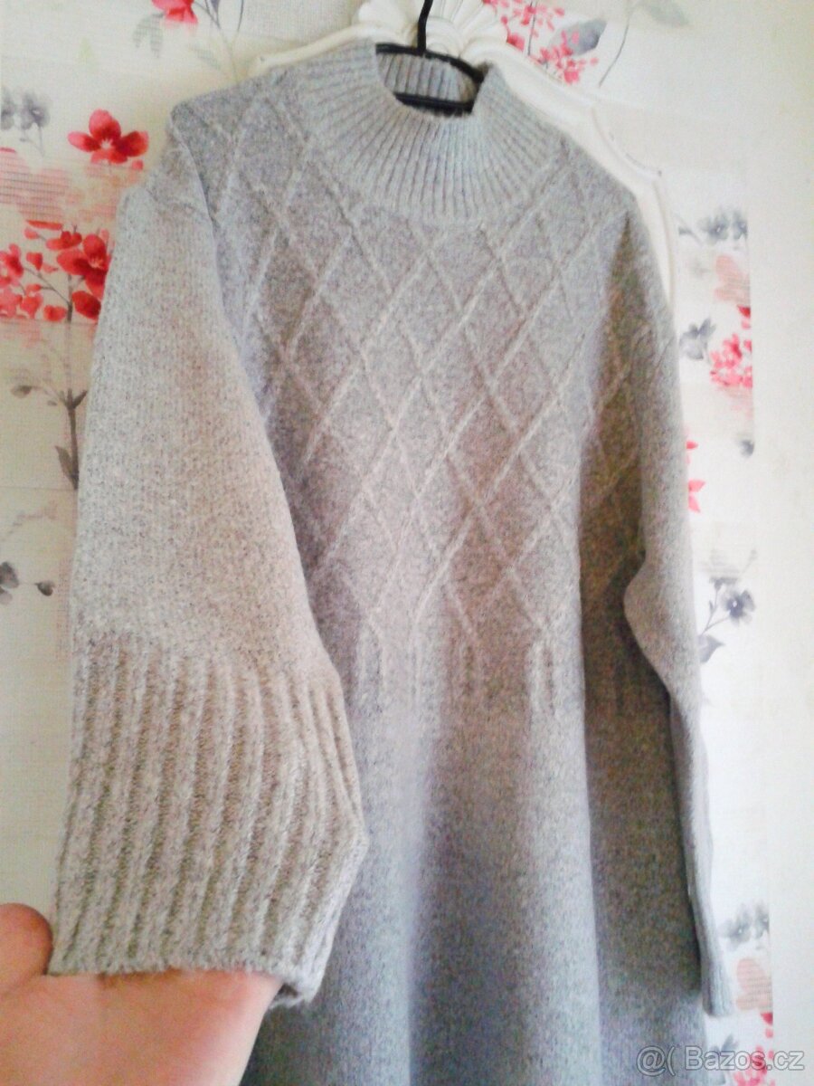 Moc teplé pletené šaty 46/48 - 3