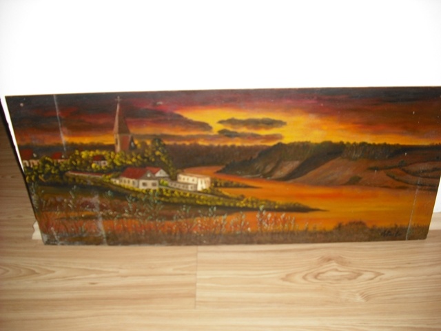 Malovaný obraz Orlík (Alfréd Pecina 1982) - 3