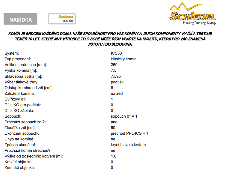 Nerezový dvouplášťový komín Schiedel - 3