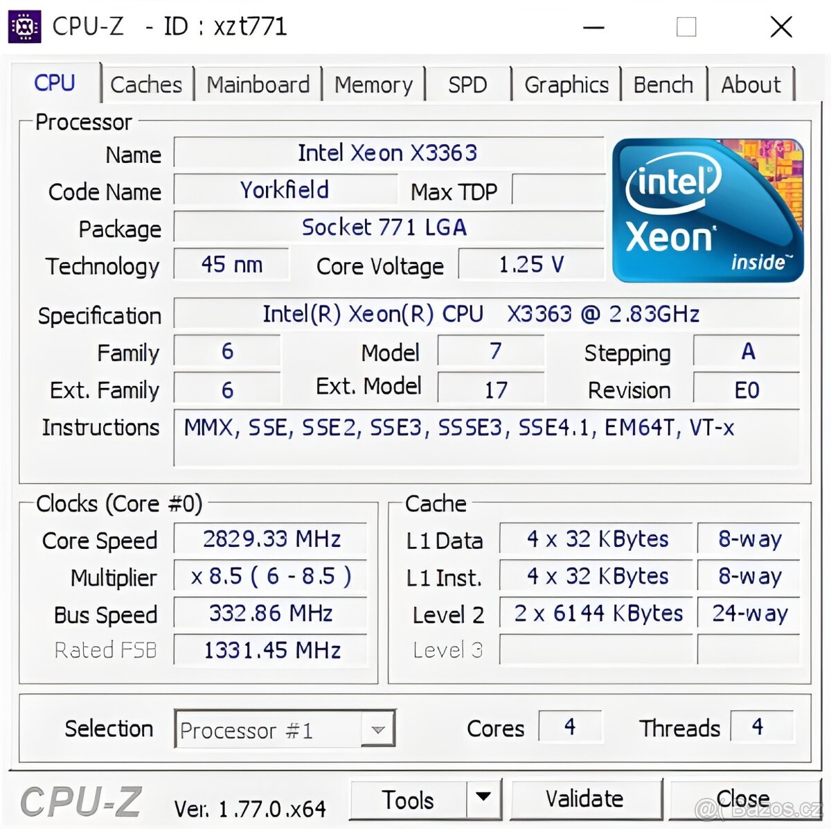INTEL XEON X3363 2,8GHz - 3