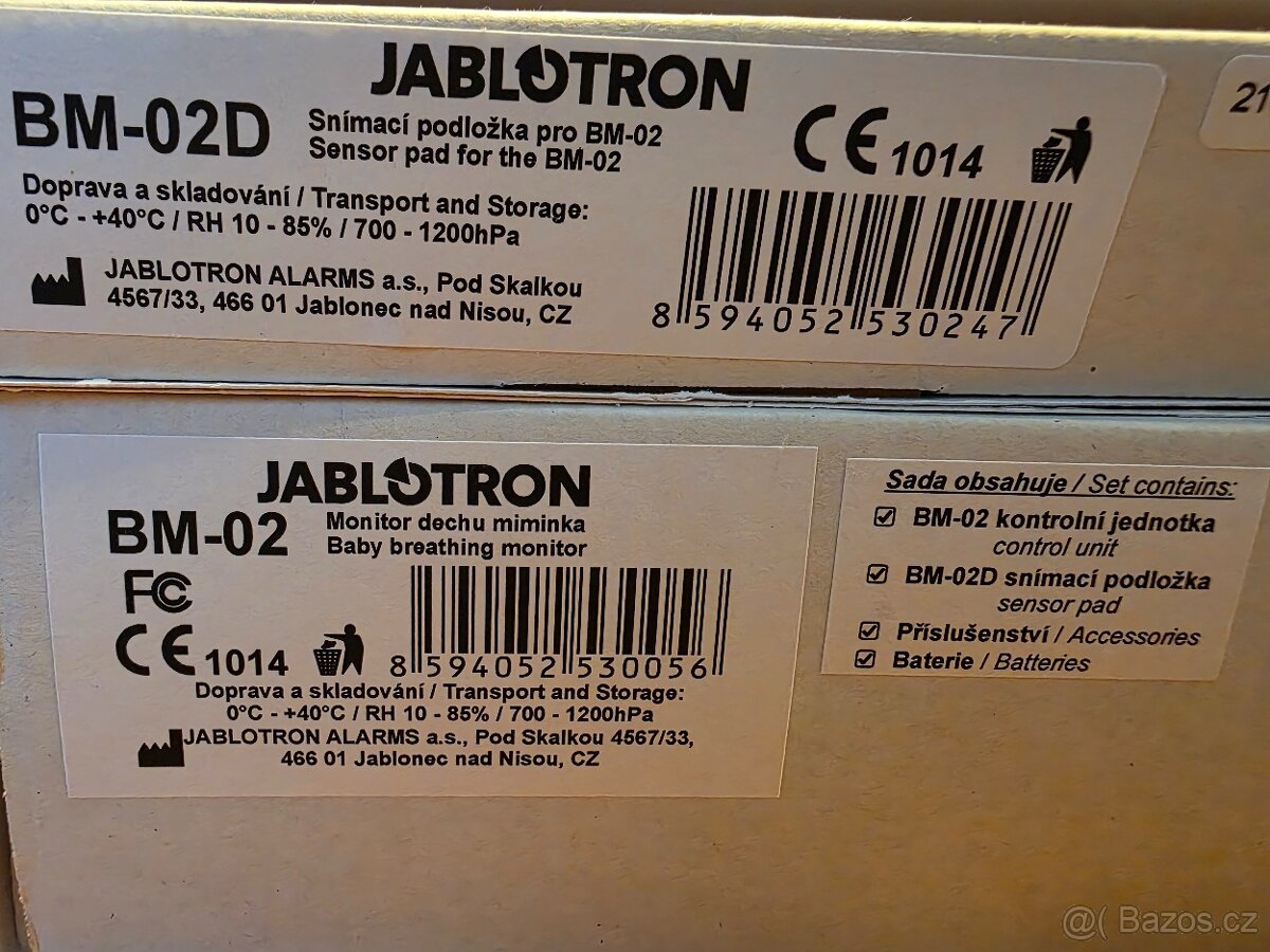 Nanny BM-02 a BM-02D Monitor dechu miminka - 3