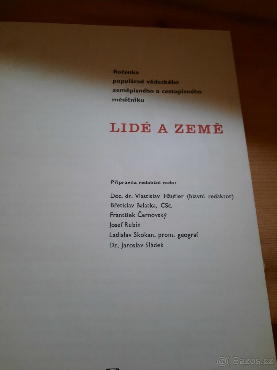 Ročenka Lidé a Země 1965 - 3