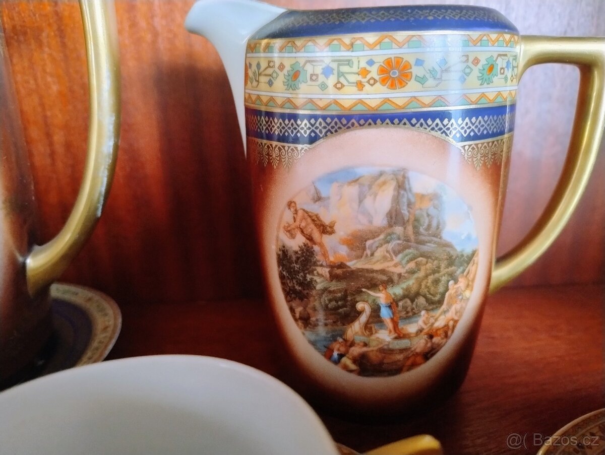 Stará čajová souprava 17 dilná - 3