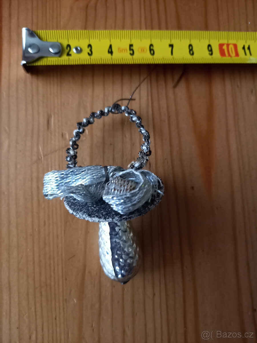 stará ozdoba dudlík - 2 kusy - 60. léta - 3