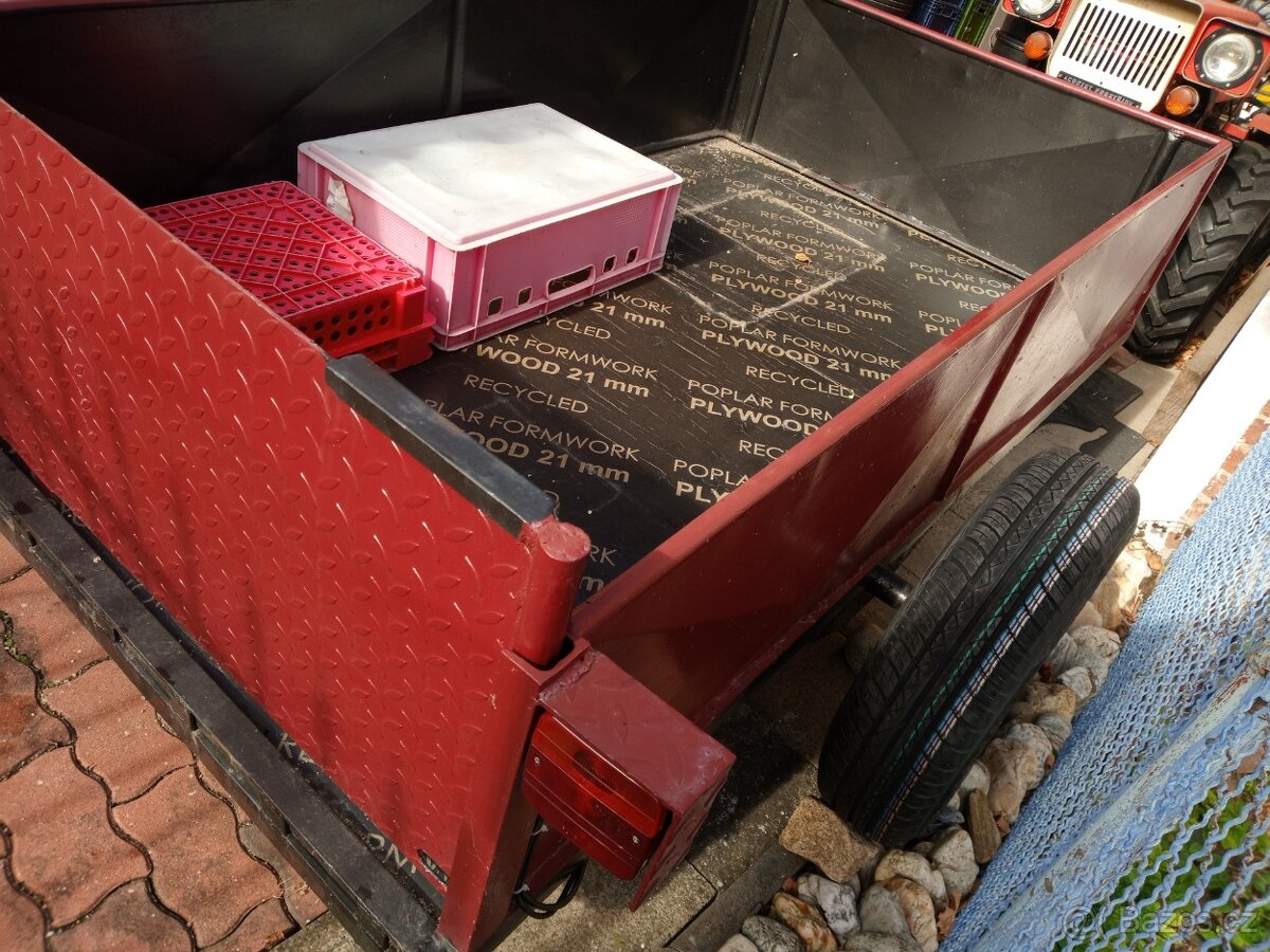 Vlečka, přívěs, vozík za traktor, frézu, malotraktor, TK14 - 3