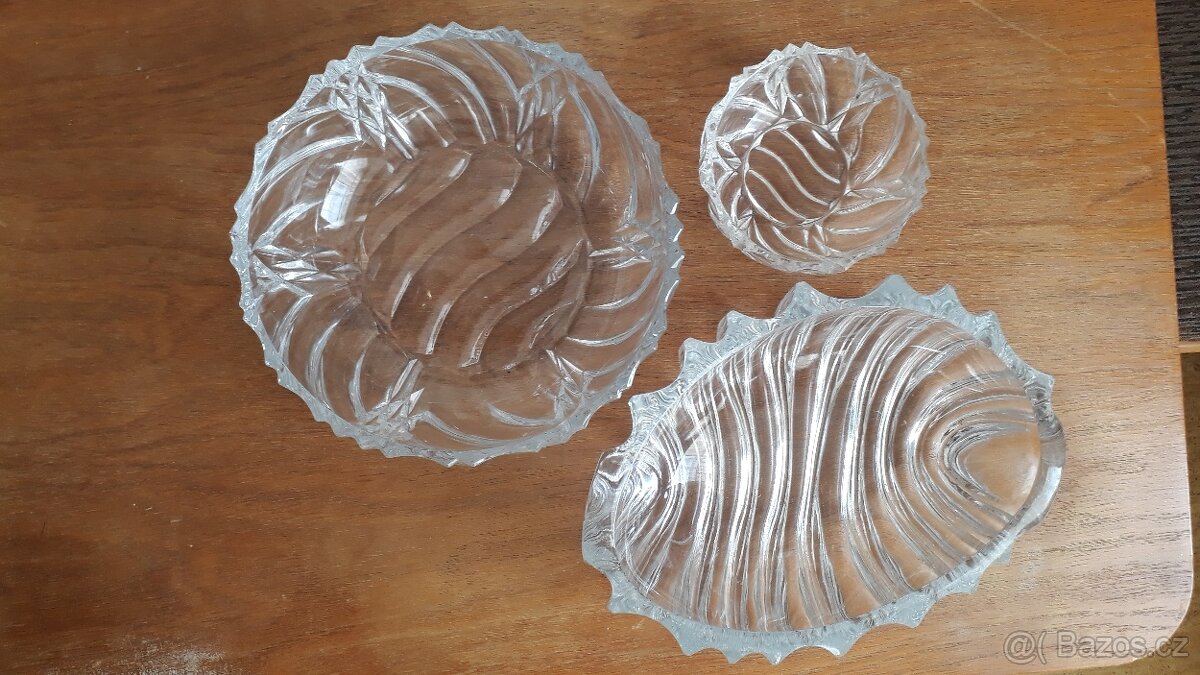 souprava skleněných misek - 3