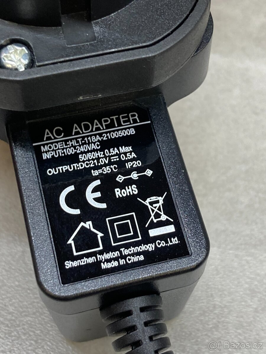 Nabíječka 21V, 0.5A - 3