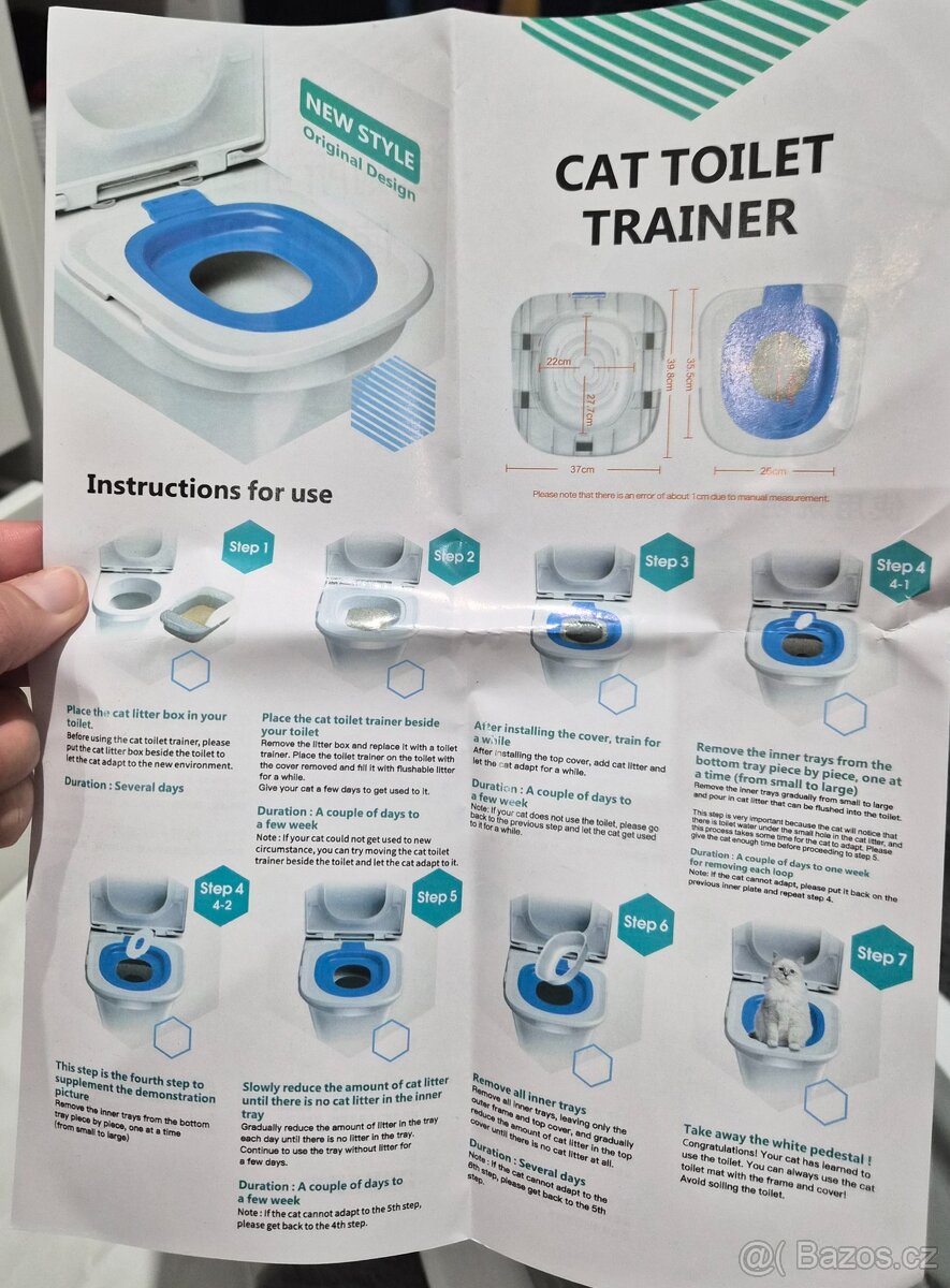 Kočičí toaleta - trenink - 3