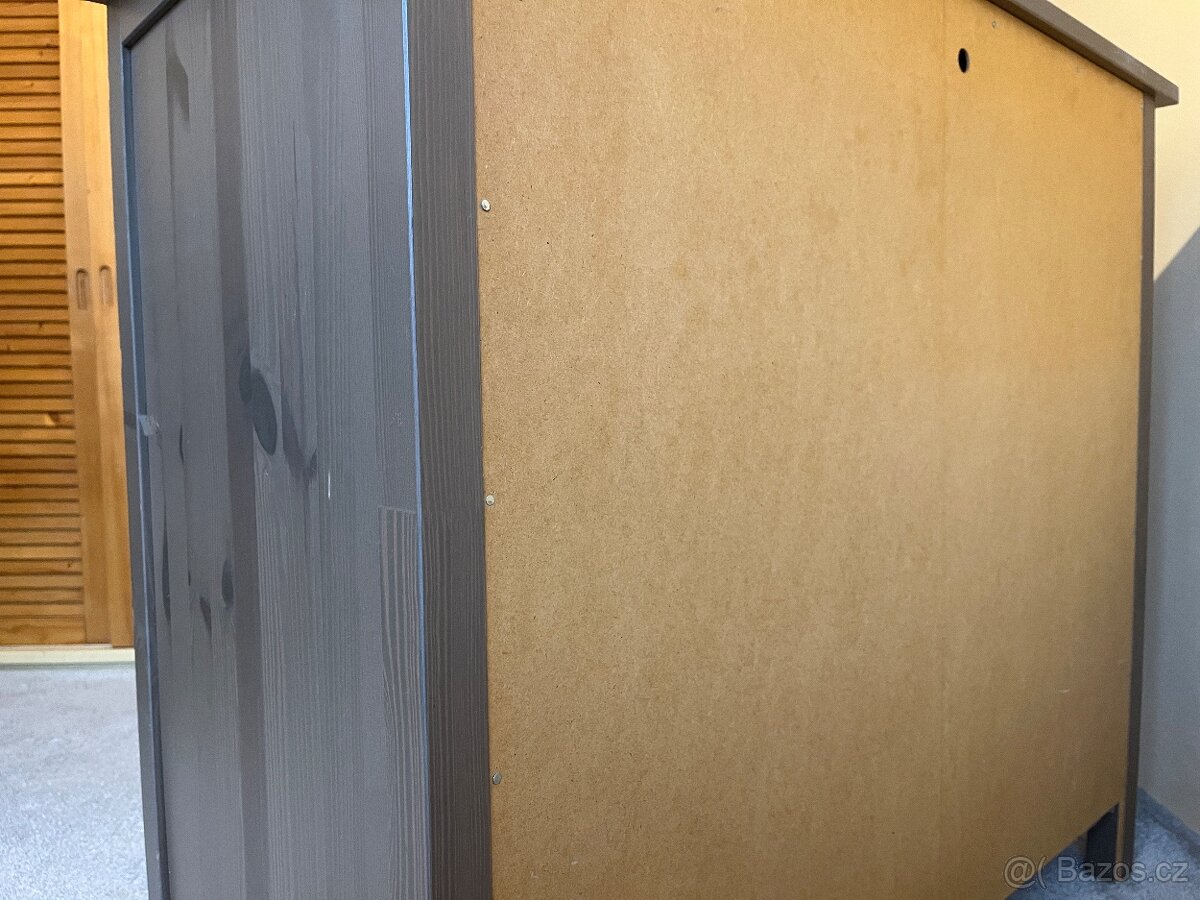 Komoda Ikea Hemnes šedohnědá - 3