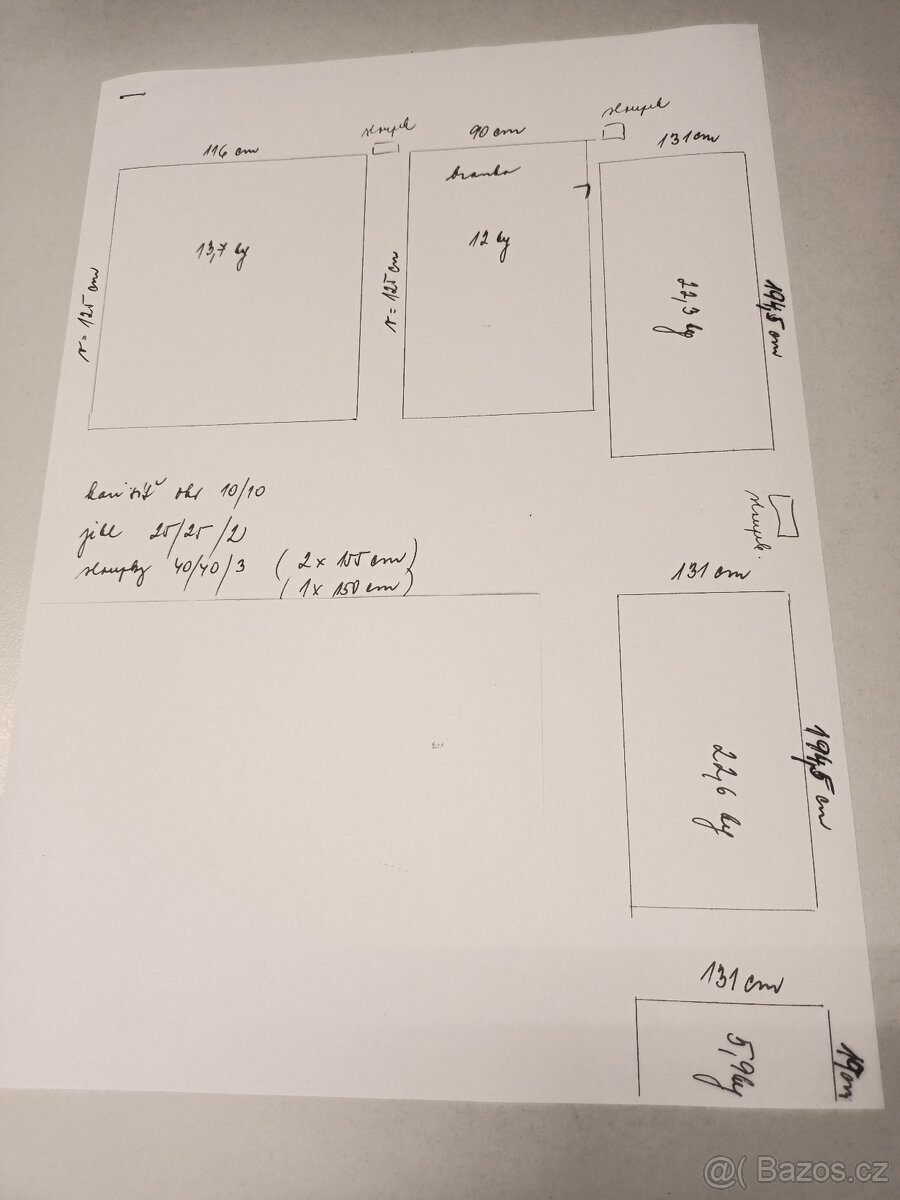 plotek z kari sítě - 2,5m x 4,5m - vč. branky - 3
