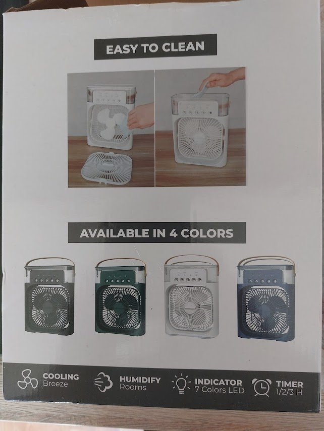 Elektrický 2v1 zvlhčovač vzduchu + ventilátor s chlazením - 3