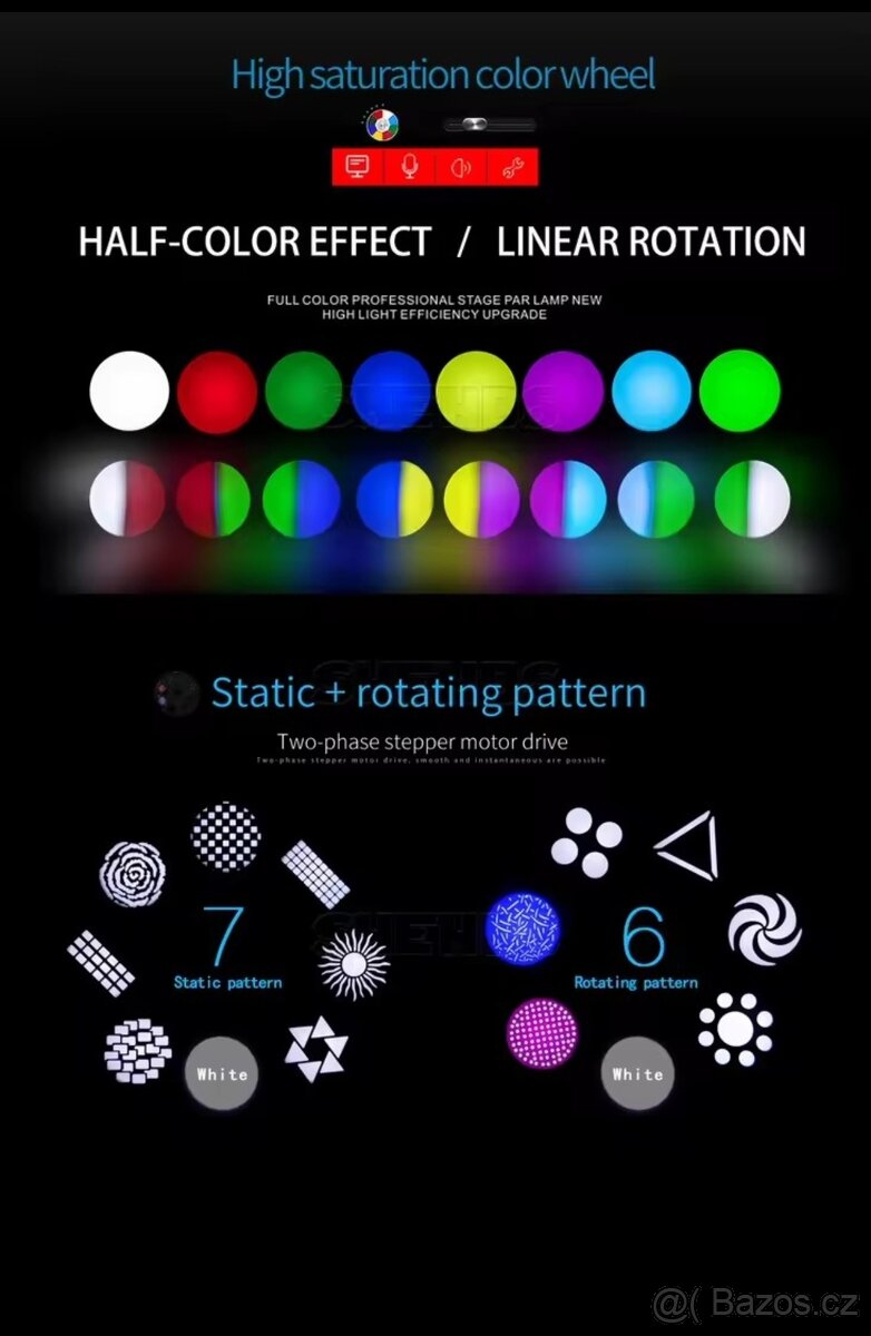 2 kusy led spot Shehds 100W - 3