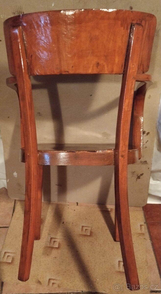 Nabízím staré polokřeslo Thoner č.14 (TON 3) rok 1940/50 - 3