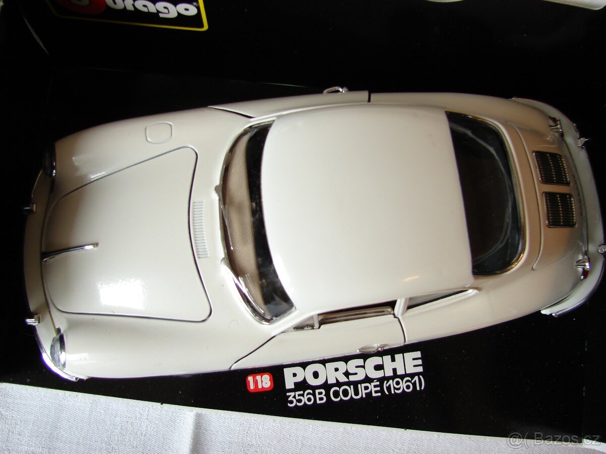 1:18 BBURAGO - Porsche 356B Coupe (1961) bílá - 3