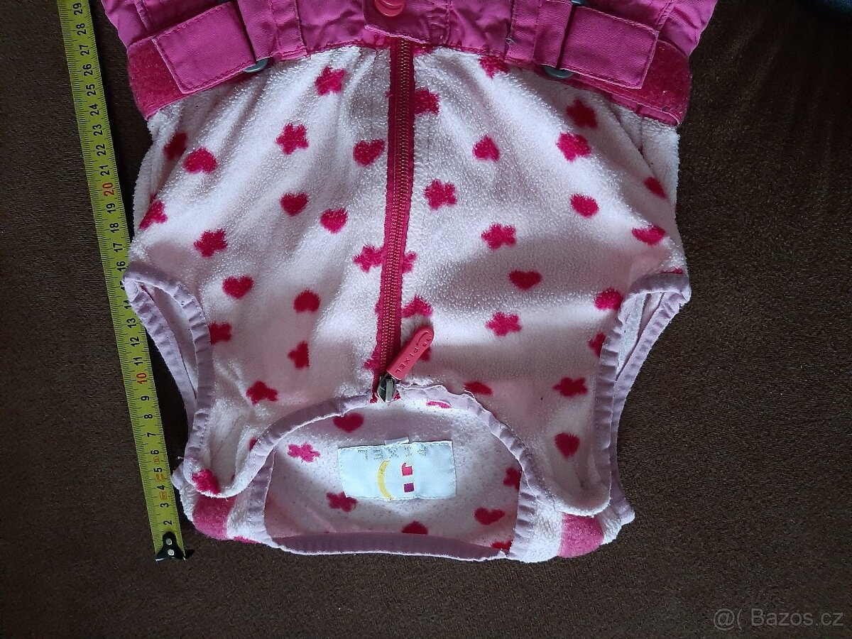 Dívčí růžové oteplovací kalhoty - 3