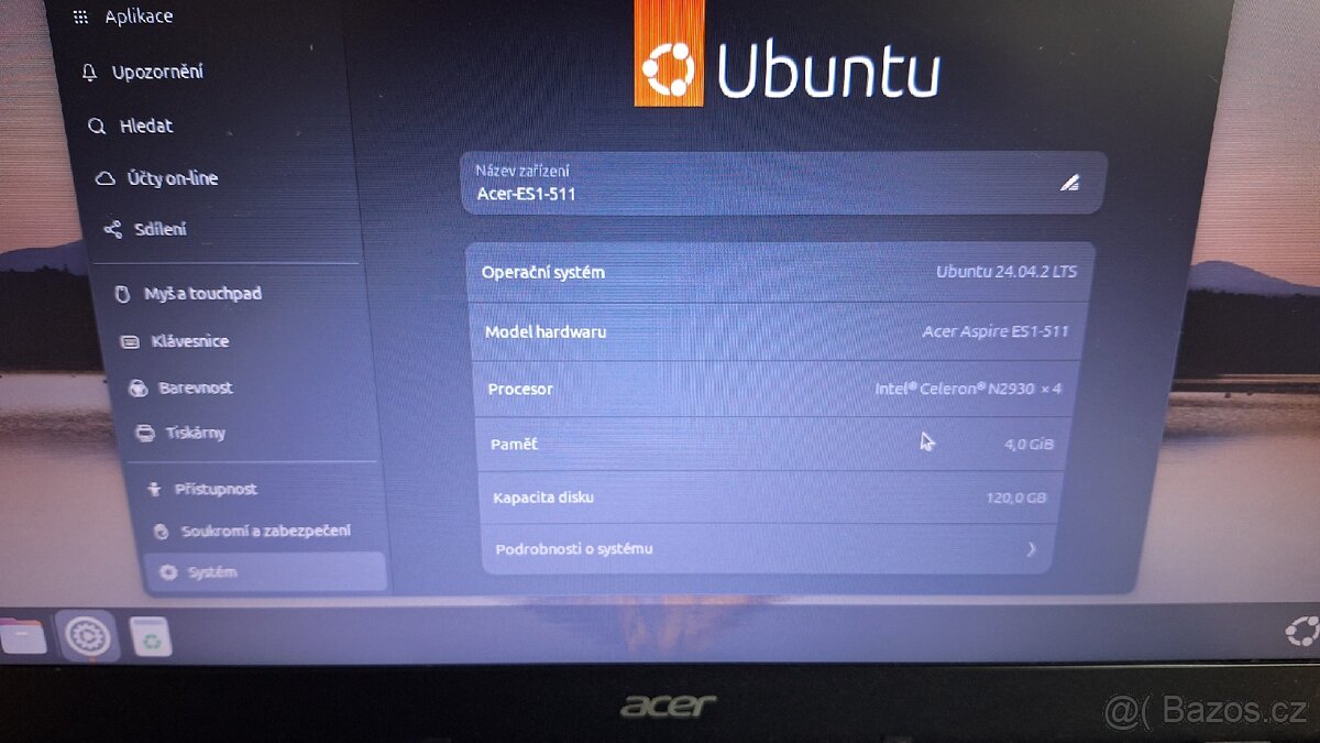 Notebook Aser ES1-511 - 3