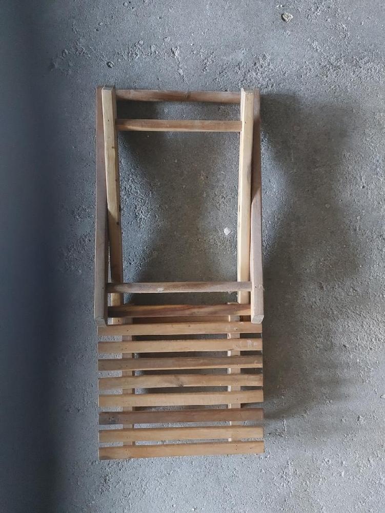 stolička skládací dřevěná - 3