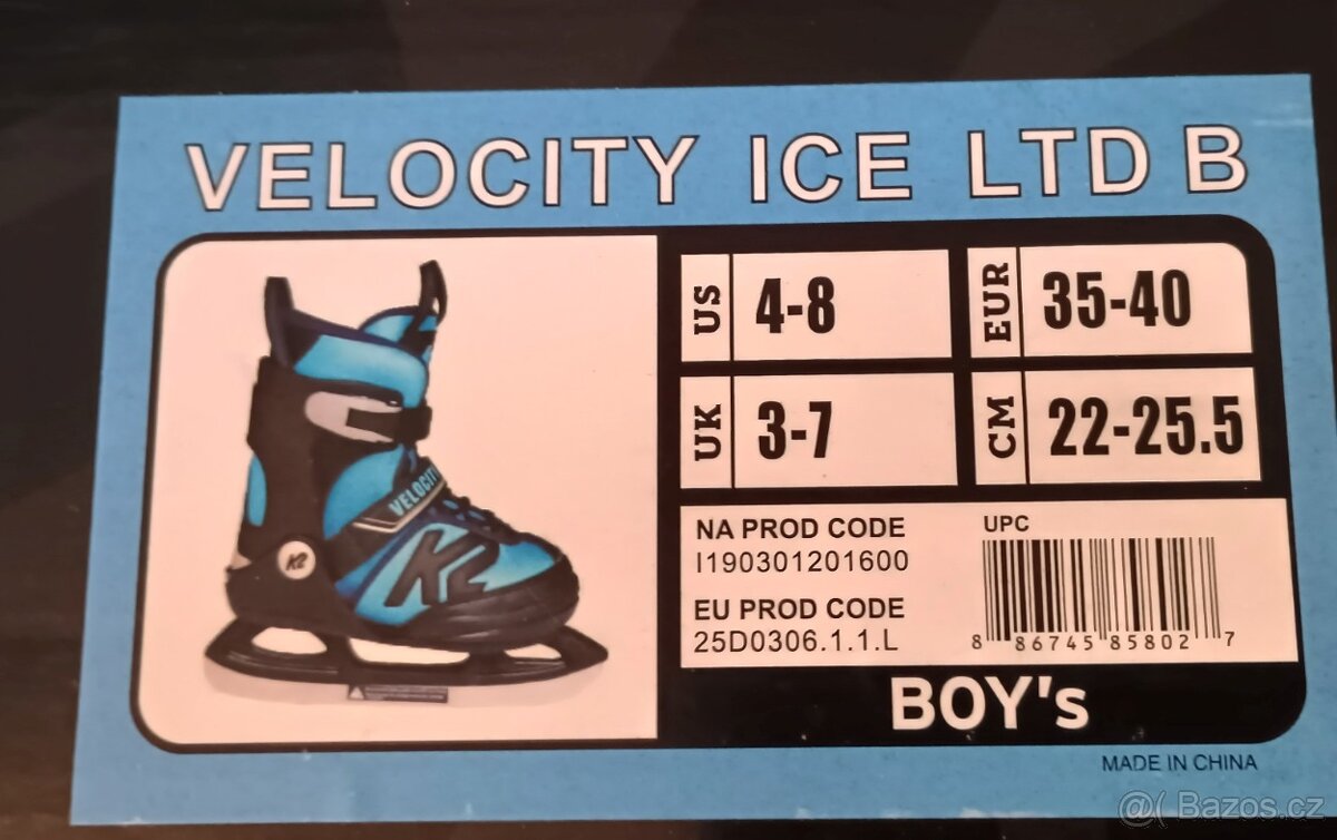 Lední brusle K2 Velocity Ice - 3