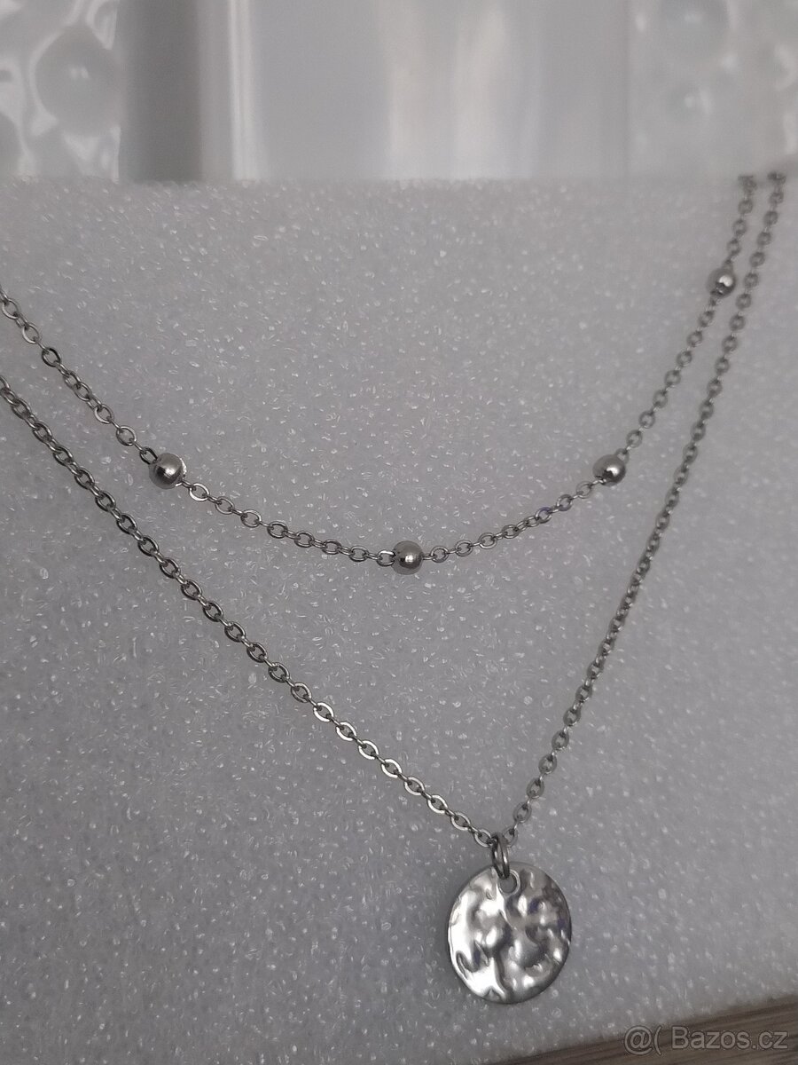 Náhrdelník ocel vrstvený - 3