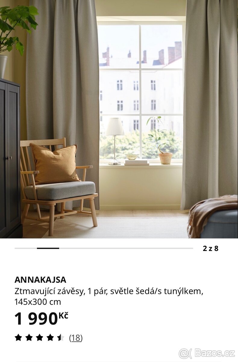 IKEA závěsy ANNAKAJSA - 3