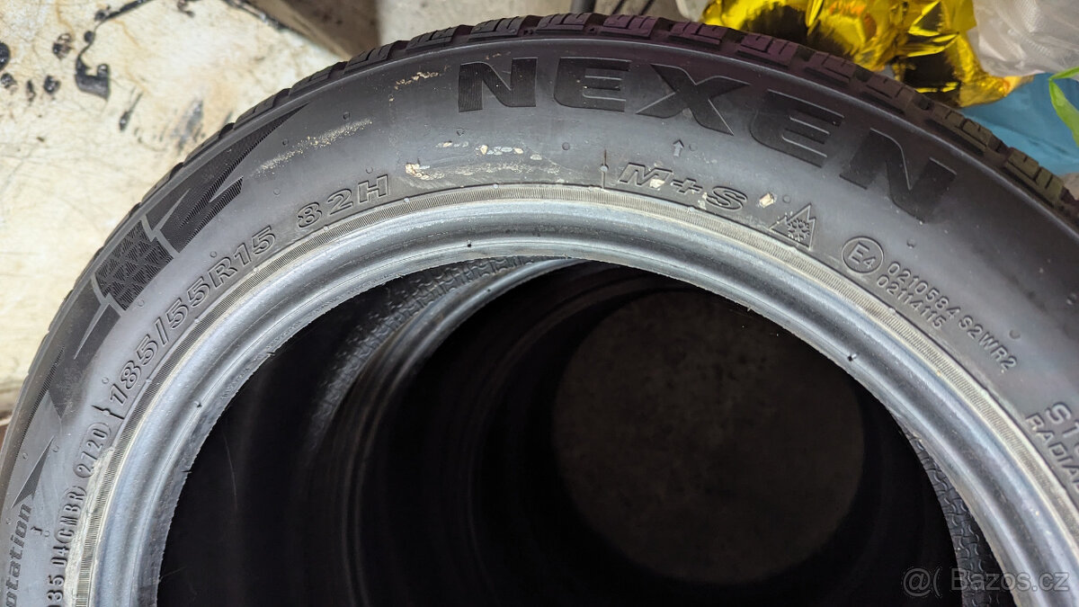 pneu Nexen 185/55 R15 zimní použité DOBRÝ STAV - 3