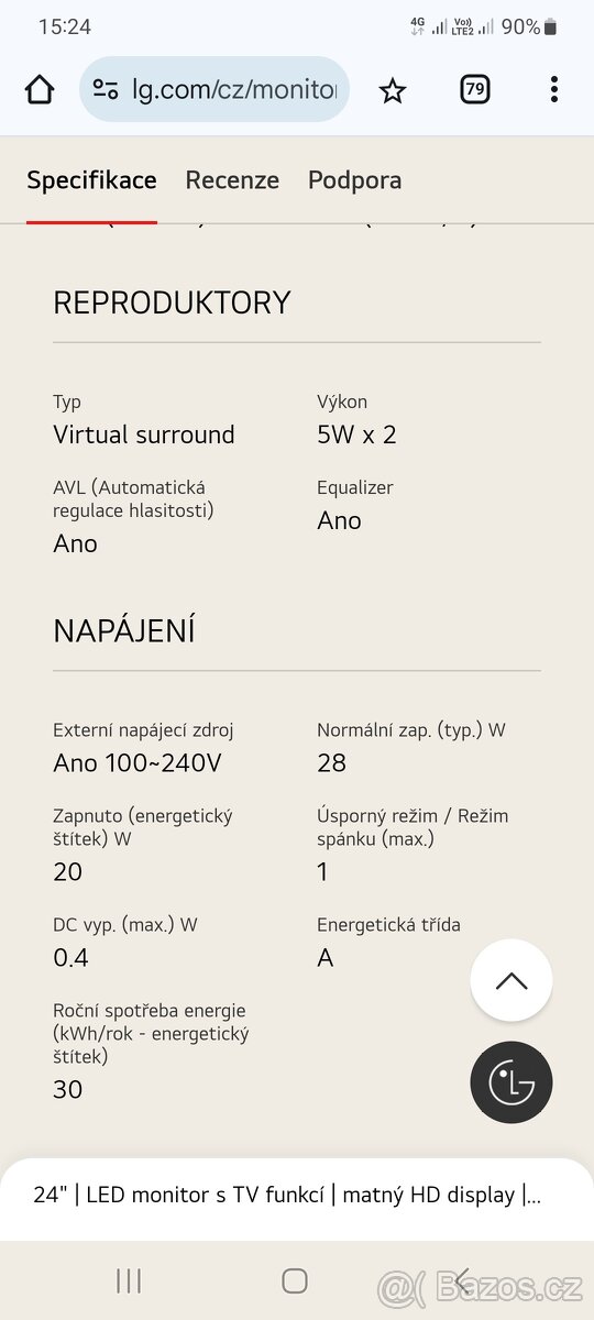 LG LED monitor s TV funkcí - 3