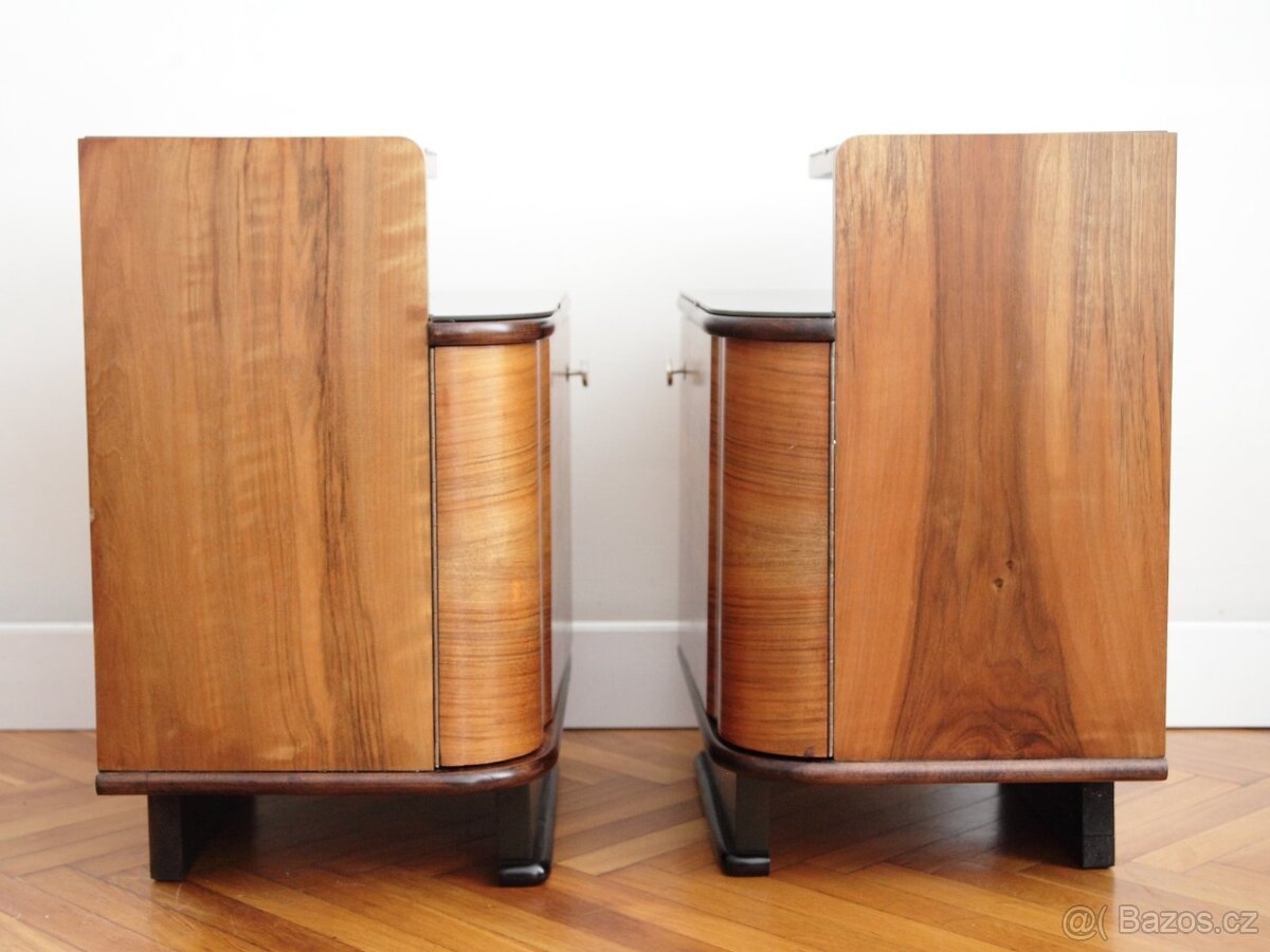 Noční Stolky Ořech Renovace - 3