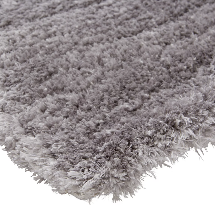 Koberec s vysokým vlasem, 133/190 cm, šedá - 3