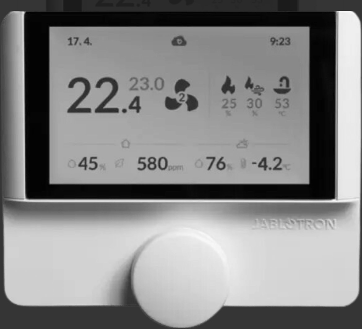 Jablotron ALFA - pokojový nástěnný ovladač s CO2 senzorem - 3