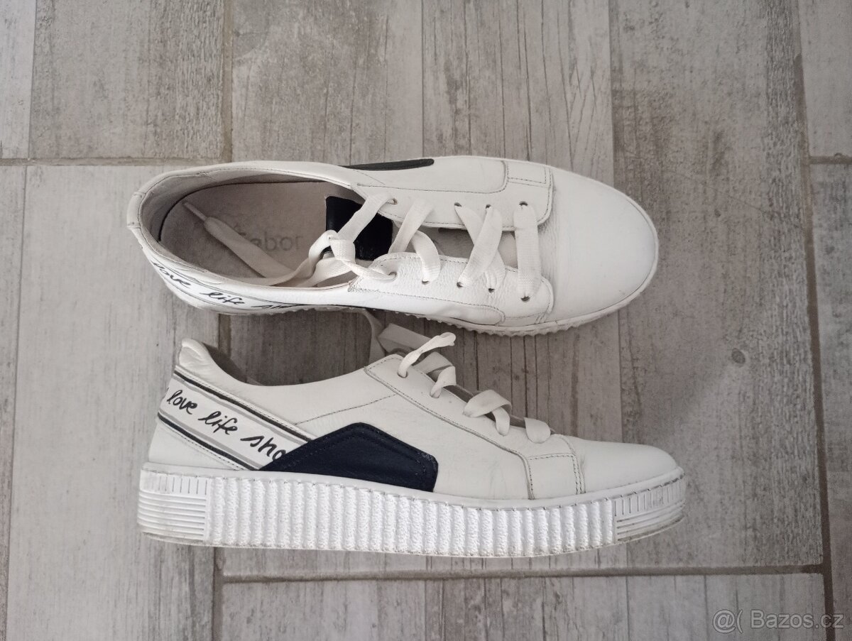 Dámské boty sneakers Gabor, vel. 40 / 6,5, kůže - 3