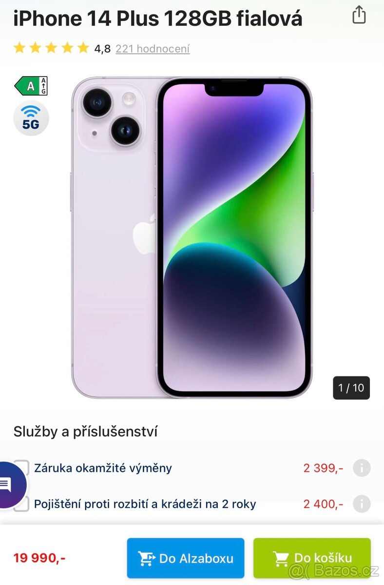 iPhone 14 plus 128 gb, fialová - 3