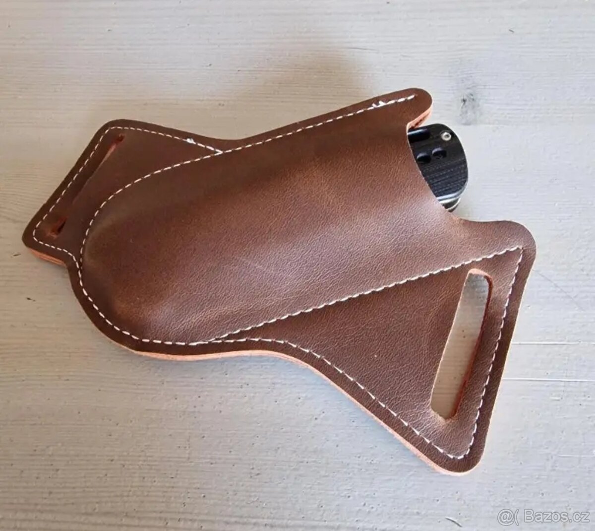 Pouzdro na nůž opaskové, hnědé - 3
