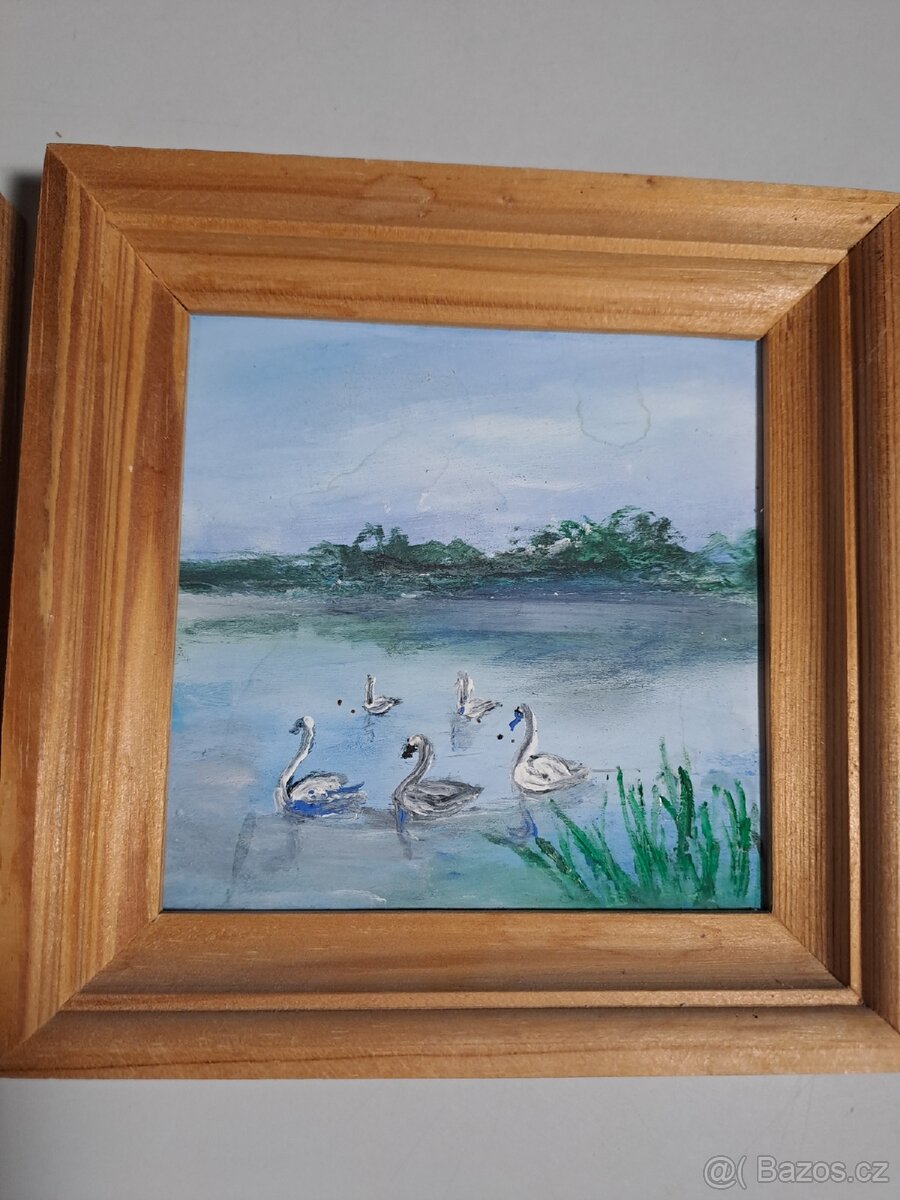 Malované obrázky 2ks - 3